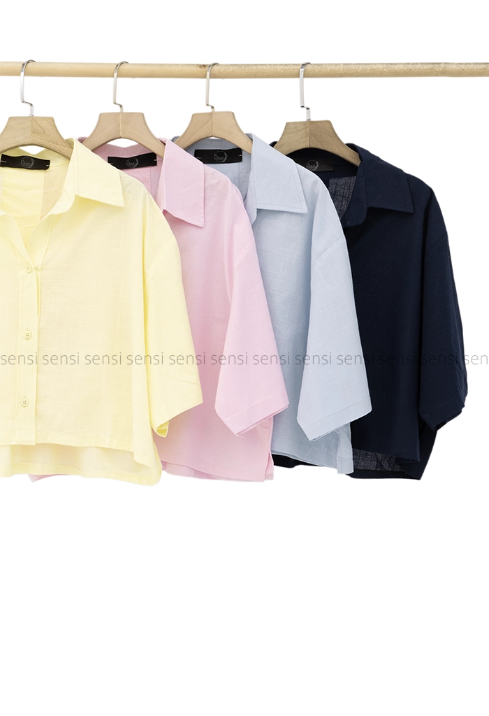 شومیز کراپ پشت پیله کد1005302